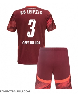 RB Leipzig Lutsharel Geertruida #3 Echipament de Fotbal Replică 2024-25 Copii Deplasare (+ Șorturi)